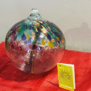 Celebration Tree of Enchantment Glass Ball by Kitras Art Glass 6"